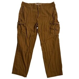 Guide Gear Mens Brown Cargo‎ Pants Size W38 L30 100% Cotton Utility Workwear